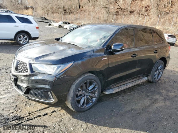 2020 Acura MDX w/Technology/A-Spec Pkg with VIN 5J8YD4H00LL022085, listed as a Copart auction lot 86366544 with 0 mi miles and Salvage Title. Bid and sale history available at carsss.com. Image 1.