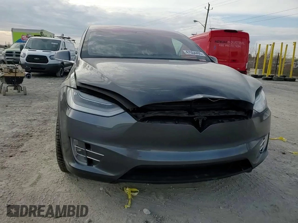 2020 Tesla Model X Long Range with VIN 5YJXCBE21LF263048, listed as a Copart auction lot 47554495 with Not Provided miles and Salvage Title. Bid and sale history available at carsss.com. Image 12.