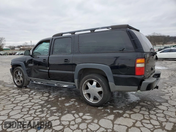 2002 Chevrolet Suburban Z71 with VIN 3GNFK16Z72G295734, listed as a Copart auction lot 45763225 with 197,205 mi miles and Salvage Title. Bid and sale history available at carsss.com. Image 2.