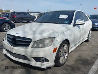 2009 Mercedes-Benz C-Class 3.5L Sport with VIN WDDGF56X69R055050, listed as a IAAI auction lot 42105231 with 146,186 mi miles. Bid and sale history available at carsss.com. Image 2.