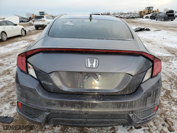 2020 Honda Civic Coupe EX with VIN 2HGFC3B37LH352293, listed as a Copart auction lot 42313235 with 0 mi miles and Salvage Title. Bid and sale history available at carsss.com. Image 6.
