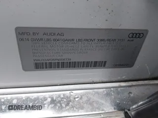 2015 Audi A8 4.0T z VIN WAU32AFD5FN008739, wystawiony jako IAAI lot #42387612 z przebiegiem 94 893 mil mil oraz . Historia ofert i sprzedaży dostępna na DreamBid. Obrazek 9.
