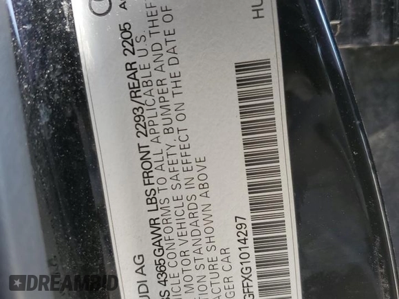 2016 Audi A3 Premium z VIN WAUA7GFFXG1014297, wystawiony jako Copart lot #50350605 z przebiegiem Nie podano mil oraz Szkoda całkowita • Salvage title. Historia ofert i sprzedaży dostępna na DreamBid. Obrazek 12.