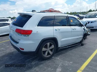 2014 Jeep Grand Cherokee Limited with VIN 1C4RJEBGXEC449252, listed as a IAAI auction lot 39946044 with 1 mi miles. Bid and sale history available at carsss.com. Image 4.
