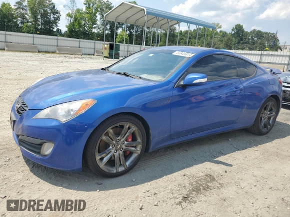2010 Hyundai Genesis Coupe Grand Touring z VIN KMHHU6KH5AU025687, wystawiony jako Copart lot #56945814 z przebiegiem 130 114 mil mil oraz Szkoda całkowita • Salvage title. Historia ofert i sprzedaży dostępna na DreamBid. Obrazek 1.
