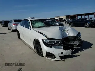 2022 BMW 3 Series 330i with VIN 3MW5R1J06N8C23668, listed as a Copart auction lot 47164585 with 0 mi miles and Salvage Title. Bid and sale history available at carsss.com. Image 11.