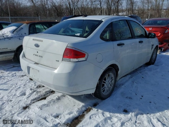 2008 Ford Focus SE with VIN 1FAHP35N88W167354, listed as a IAAI auction lot 41609802 with NaN miles. Bid and sale history available at carsss.com. Image 4.