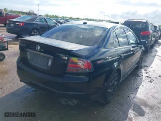 2007 Acura TL Type-S with VIN 19UUA76567A007244, listed as a IAAI auction lot 41907440 with 1 mi miles. Bid and sale history available at carsss.com. Image 4.