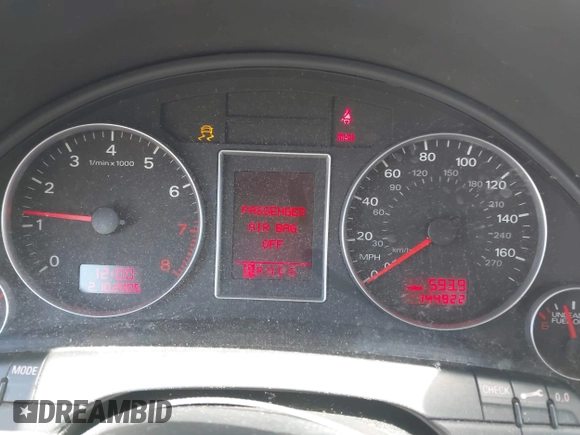 2006 Audi A4 2.0T with VIN WAUBF78E46A183290, listed as a IAAI auction lot 42850483 with 144,922 mi miles and . Bid and sale history available at DreamBid. Image 7.