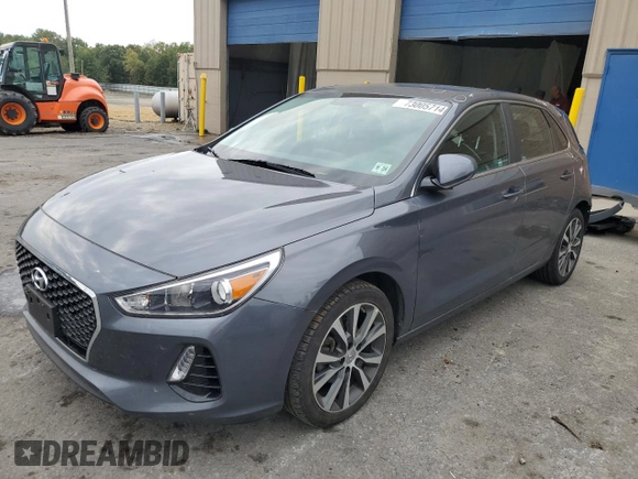 2019 Hyundai Elantra GT with VIN KMHH35LE1KU117673, listed as a Copart auction lot 73005714 with 92,913 mi miles and Salvage Title. Bid and sale history available at carsss.com. Image 1.