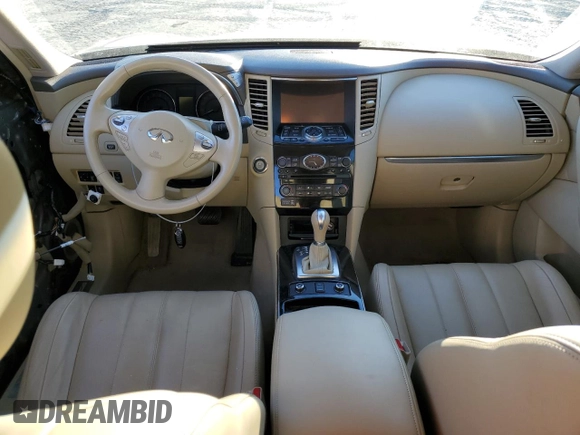 2014 Infiniti QX70 with VIN JN8CS1MU8EM451000, listed as a Copart auction lot 88303945 with 158,966 mi miles and Salvage Title. Bid and sale history available at DreamBid. Image 8.