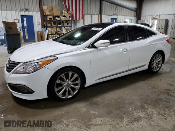 2015 Hyundai Azera Limited z VIN KMHFH4JG1FA448378, wystawiony jako Copart lot #76099764 z przebiegiem 117 489 mil mil oraz Szkoda całkowita • Salvage title. Historia ofert i sprzedaży dostępna na DreamBid. Obrazek 1.