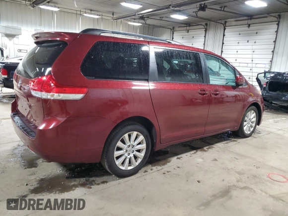 2013 Toyota Sienna LE with VIN 5TDJK3DC9DS056350, listed as a Copart auction lot 47869765 with 65,188 mi miles and Clean Title. Bid and sale history available at carsss.com. Image 3.