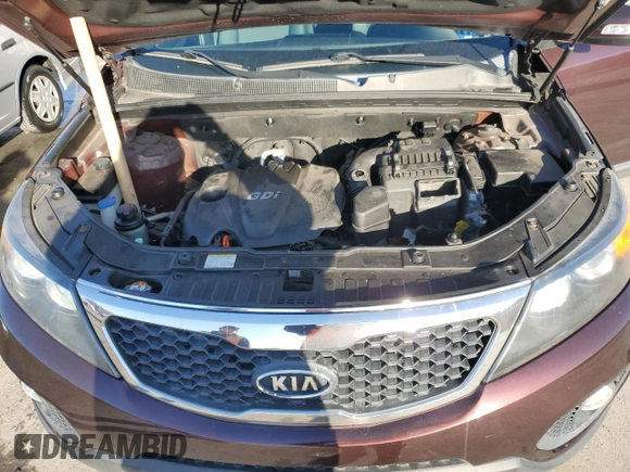 2013 Kia Sorento LX with VIN 5XYKT3A63DG361839, listed as a Copart auction lot 49459425 with Not provided miles and Salvage title. Bid and sale history available at DreamBid. Image 12.