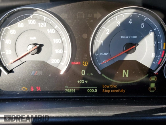 2015 BMW M3 with VIN WBS3C9C57FP803574, listed as a Copart auction lot 37294684 with 79,891 mi miles. Bid and sale history available at carsss.com. Image 9.