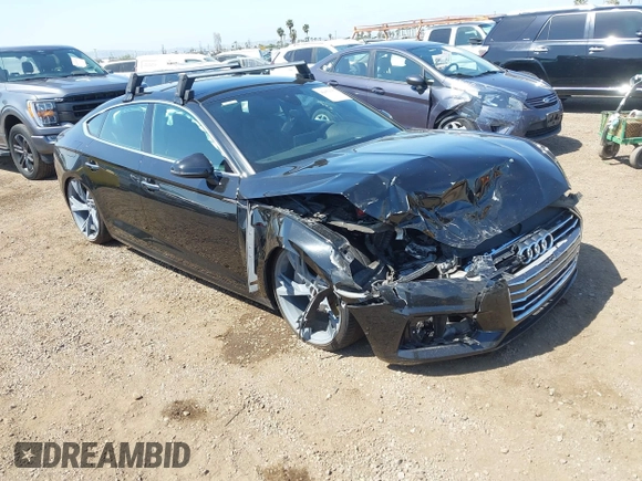 2018 Audi A5 Sportback Premium z VIN WAUANCF53JA003557, wystawiony jako IAAI lot #42079150 z przebiegiem 78 259 mil mil oraz . Historia ofert i sprzedaży dostępna na DreamBid. Obrazek 1.