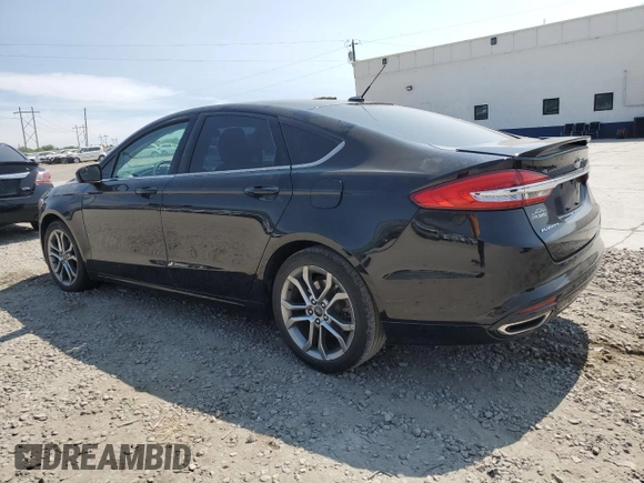 2017 Ford Fusion SE with VIN 3FA6P0H93HR207105, listed as a Copart auction lot 59310365 with 81,313 mi miles and Salvage title. Bid and sale history available at DreamBid. Image 2.