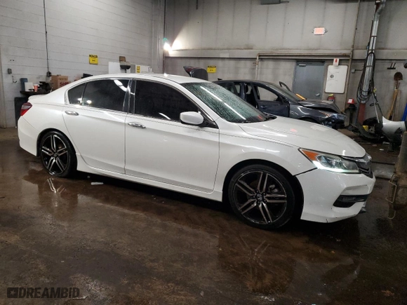 2017 Honda Accord Sedan Sport with VIN 1HGCR2F50HA191279, listed as a Copart auction lot 87838755 with 164,428 mi miles and Salvage Title. Bid and sale history available at carsss.com. Image 4.