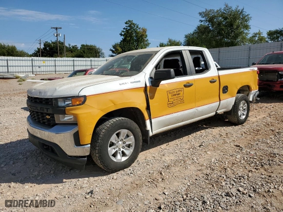 2019 Chevrolet Silverado 1500 Work Truck with VIN 1GCRYAEF9KZ180516, listed as a Copart auction lot 71236984 with 161,820 mi miles and Salvage Title. Bid and sale history available at carsss.com. Image 1.