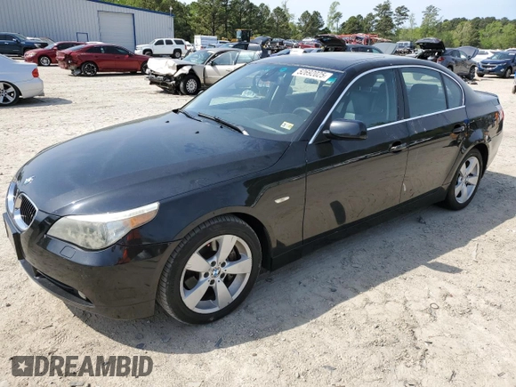 2007 BMW 5 Series 530xi with VIN WBANF73517CY17309, listed as a Copart auction lot 52692025 with 90,817 mi miles and Salvage title. Bid and sale history available at DreamBid. Image 1.