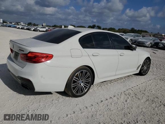 2019 BMW 5 Series M550i xDrive with VIN WBAJB9C56KB288170, listed as a Copart auction lot 54415635 with Not provided miles and Non repairable. Bid and sale history available at DreamBid. Image 3.