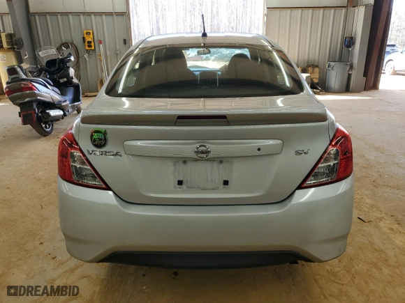 2018 Nissan Versa Sedan SV with VIN 3N1CN7AP9JL813251, listed as a Copart auction lot 46815235 with 126,321 mi miles and Salvage Title. Bid and sale history available at carsss.com. Image 6.