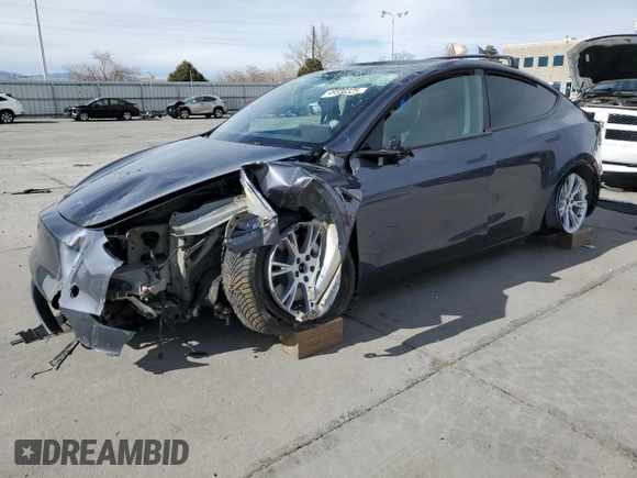 2023 Tesla Model Y Long Range with VIN 7SAYGAEE4PF873757, listed as a Copart auction lot 49530325 with 16,238 mi miles and Salvage Title. Bid and sale history available at DreamBid. Image 1.
