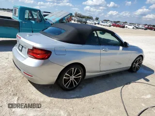 2020 BMW 2 Series 230i xDrive with VIN WBA2K1C02L7G05072, listed as a Copart auction lot 74792964 with 44,227 mi miles and Clean Title. Bid and sale history available at carsss.com. Image 3.