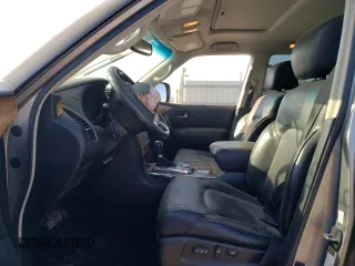 2012 Infiniti QX56 8-passenger with VIN JN8AZ2ND8C9715162, listed as a Copart auction lot 71669624 with 0 mi miles and Salvage Title. Bid and sale history available at carsss.com. Image 7.