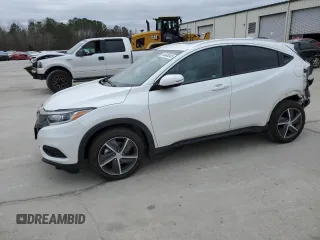 2021 Honda HR-V EX-L with VIN 3CZRU5H71MM703999, listed as a Copart auction lot 44648345 with 27,777 mi miles and Salvage Title. Bid and sale history available at carsss.com. Image 1.