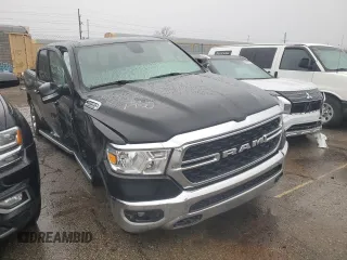 2022 Ram 1500 Big Horn with VIN 1C6SRFMTXNN142413, listed as a Copart auction lot 45535815 with 23,082 mi miles and Clean title. Bid and sale history available at DreamBid. Image 4.