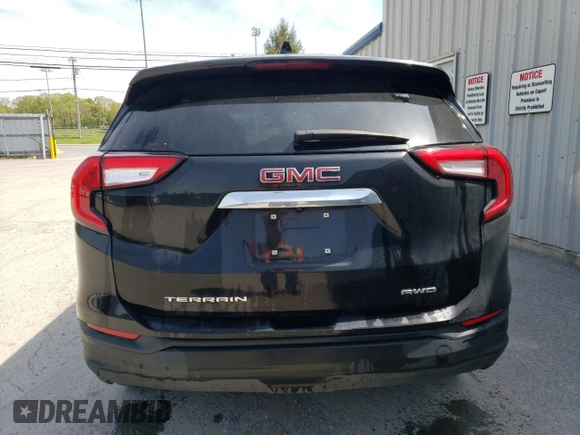 2022 GMC Terrain SLE с VIN 3GKALTEV8NL233401, выставлен на аукционе Copart как лот 54526665 с пробегом 87 838 миль миль и Списание • Salvage title. История ставок и продаж доступна на DreamBid. Изображение 6.