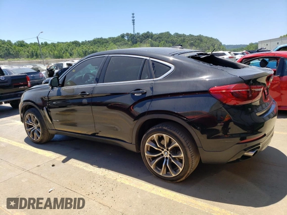 2017 BMW X6 sDrive35i with VIN 5UXKU0C33H0F99864, listed as a Copart auction lot 58706734 with 0 mi miles and Non Repairable. Bid and sale history available at carsss.com. Image 2.