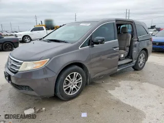 2013 Honda Odyssey EX with VIN 5FNRL5H48DB090816, listed as a Copart auction lot 51072425 with 128,158 mi miles and Salvage Title. Bid and sale history available at carsss.com. Image 1.