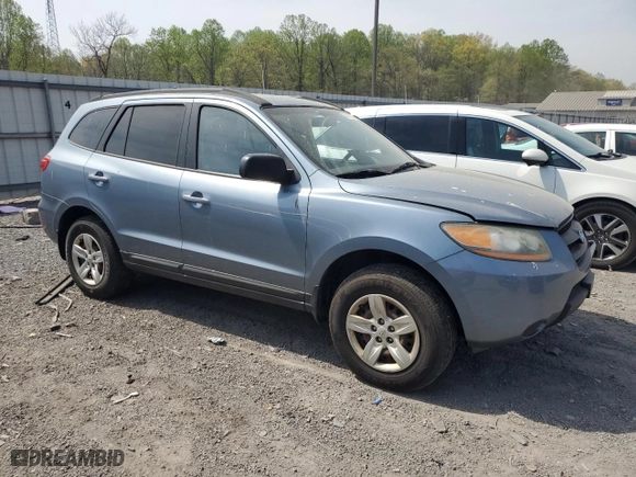 2009 Hyundai Santa Fe GLS with VIN 5NMSG13D59H252025, listed as a Copart auction lot 54537055 with 197,211 mi miles and Clean Title. Bid and sale history available at carsss.com. Image 4.