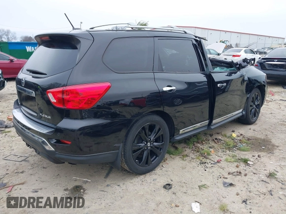 2017 Nissan Pathfinder SV with VIN 5N1DR2MN5HC679665, listed as a IAAI auction lot 41385888 with 104,498 mi miles and . Bid and sale history available at DreamBid. Image 4.