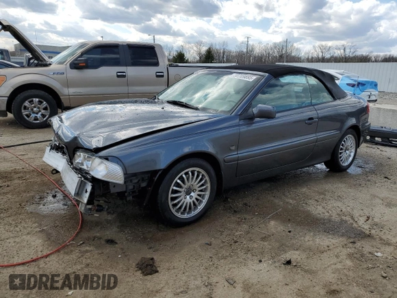 2004 Volvo C70 with VIN YV1NC63D14J041360, listed as a Copart auction lot 50709895 with 105,687 mi miles and Non Repairable. Bid and sale history available at carsss.com. Image 1.