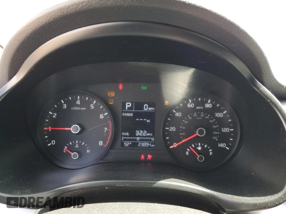 2022 Kia Rio S with VIN 3KPA24AD5NE441693, listed as a Copart auction lot 59538034 with 23,894 mi miles and Clean Title. Bid and sale history available at DreamBid. Image 9.