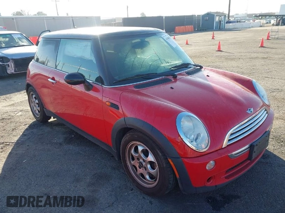 2005 MINI Hardtop with VIN WMWRC33455TJ66323, listed as a IAAI auction lot 41868311 with 122,398 mi miles and . Bid and sale history available at DreamBid. Image 1.