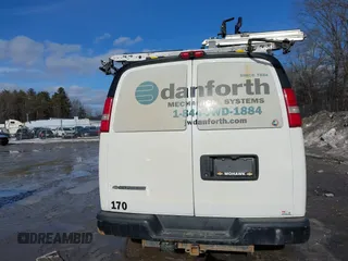 2017 Chevrolet Express Cargo Van with VIN 1GCWGAFF9H1176218, listed as a IAAI auction lot 41678884 with 218,451 mi miles. Bid and sale history available at carsss.com. Image 16.