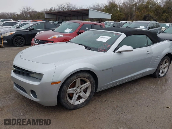 2011 Chevrolet Camaro 1LT with VIN 2G1FB3DD1B9186510, listed as a IAAI auction lot 41495382 with 181,483 mi miles and . Bid and sale history available at DreamBid. Image 2.