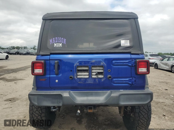 2018 Jeep Wrangler Unlimited Sport z VIN 1C4HJXDG8JW172632, wystawiony jako Copart lot #60714375 z przebiegiem 81 690 mil mil oraz Szkoda całkowita • Salvage title. Historia ofert i sprzedaży dostępna na DreamBid. Obrazek 6.