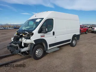 2021 Ram ProMaster Cargo with VIN 3C6LRVBG4ME542149, listed as a IAAI auction lot 41593841 with 70,022 mi miles. Bid and sale history available at carsss.com. Image 2.
