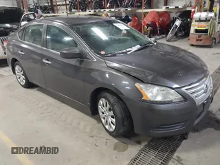 2015 Nissan Sentra S with VIN 3N1AB7AP3FY347486, listed as a IAAI auction lot 41447802 with Not Provided miles. Bid and sale history available at carsss.com. Image 1.