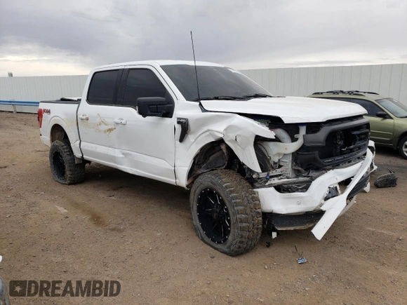 2021 Ford F-150 XL with VIN 1FTFW1E51MFB62435, listed as a Copart auction lot 54403394 with 0 mi miles and Salvage Title. Bid and sale history available at carsss.com. Image 4.