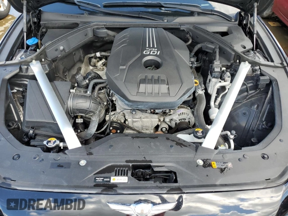 2020 Genesis G70 2.0T with VIN KMTG64LA4LU059933, listed as a Copart auction lot 73786014 with Not provided miles and Non repairable. Bid and sale history available at DreamBid. Image 11.