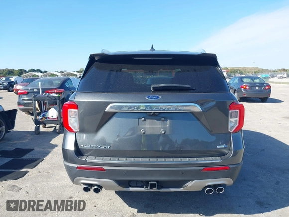 2020 Ford Explorer Platinum with VIN 1FM5K8HC4LGA48685, listed as a IAAI auction lot 41343225 with 55,459 mi miles. Bid and sale history available at carsss.com. Image 16.