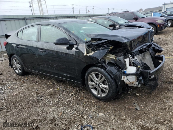 2017 Hyundai Elantra Limited with VIN 5NPD84LF4HH141444, listed as a Copart auction lot 49460815 with 57,561 mi miles and Salvage Title. Bid and sale history available at carsss.com. Image 4.