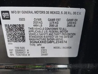 2023 Chevrolet Equinox LT with VIN 3GNAXKEG8PL234974, listed as a IAAI auction lot 42363399 with 15,583 mi miles and . Bid and sale history available at DreamBid. Image 9.