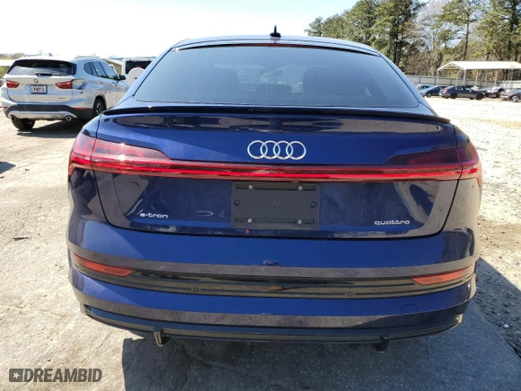 2022 Audi e-tron Sportback S line Premium with VIN WA11ABGE7NB023215, listed as a Copart auction lot 47039524 with 17,005 mi miles. Bid and sale history available at carsss.com. Image 6.